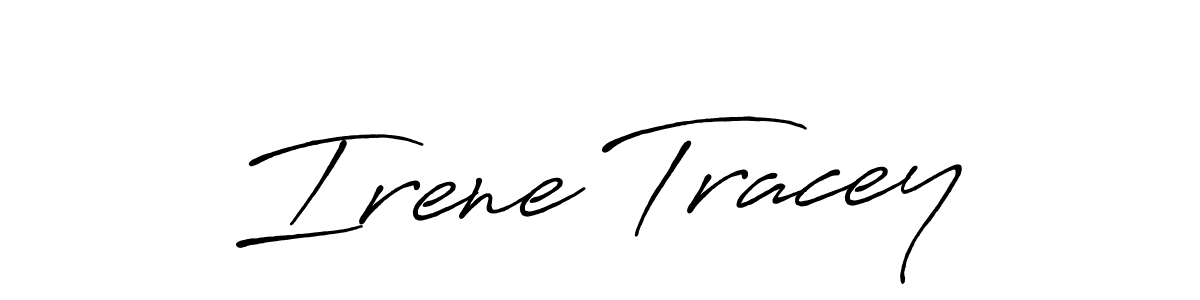 Similarly Antro_Vectra_Bolder is the best handwritten signature design. Signature creator online .You can use it as an online autograph creator for name Irene Tracey. Irene Tracey signature style 7 images and pictures png