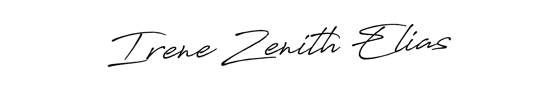 Also You can easily find your signature by using the search form. We will create Irene Zenith Elias name handwritten signature images for you free of cost using Antro_Vectra_Bolder sign style. Irene Zenith Elias signature style 7 images and pictures png