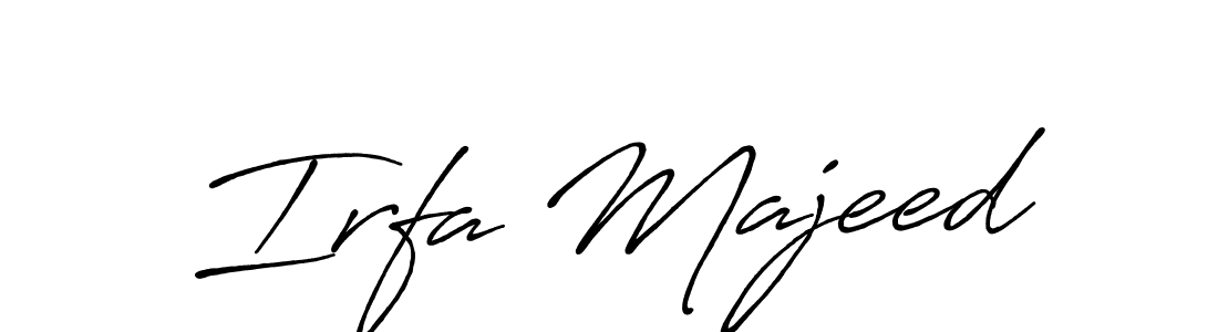Make a beautiful signature design for name Irfa Majeed. Use this online signature maker to create a handwritten signature for free. Irfa Majeed signature style 7 images and pictures png