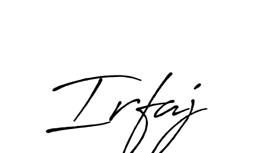 Make a beautiful signature design for name Irfaj. With this signature (Antro_Vectra_Bolder) style, you can create a handwritten signature for free. Irfaj signature style 7 images and pictures png