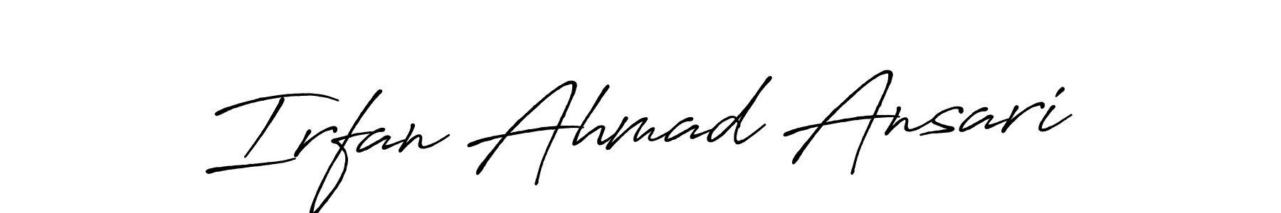 Make a beautiful signature design for name Irfan Ahmad Ansari. Use this online signature maker to create a handwritten signature for free. Irfan Ahmad Ansari signature style 7 images and pictures png