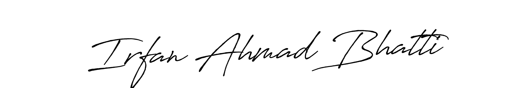if you are searching for the best signature style for your name Irfan Ahmad Bhatti. so please give up your signature search. here we have designed multiple signature styles  using Antro_Vectra_Bolder. Irfan Ahmad Bhatti signature style 7 images and pictures png