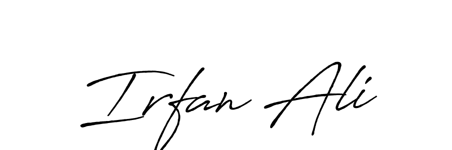 Make a short Irfan Ali signature style. Manage your documents anywhere anytime using Antro_Vectra_Bolder. Create and add eSignatures, submit forms, share and send files easily. Irfan Ali signature style 7 images and pictures png