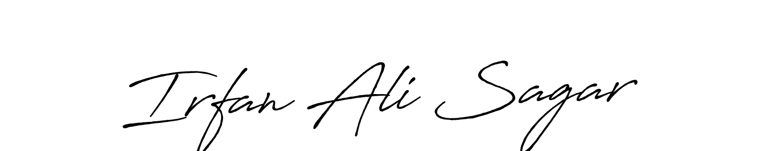 Design your own signature with our free online signature maker. With this signature software, you can create a handwritten (Antro_Vectra_Bolder) signature for name Irfan Ali Sagar. Irfan Ali Sagar signature style 7 images and pictures png