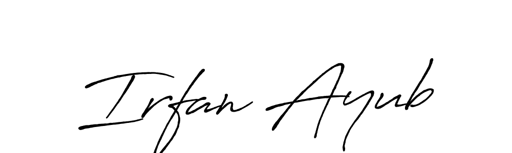The best way (Antro_Vectra_Bolder) to make a short signature is to pick only two or three words in your name. The name Irfan Ayub include a total of six letters. For converting this name. Irfan Ayub signature style 7 images and pictures png