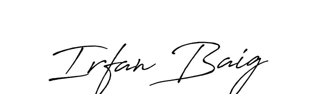 This is the best signature style for the Irfan Baig name. Also you like these signature font (Antro_Vectra_Bolder). Mix name signature. Irfan Baig signature style 7 images and pictures png