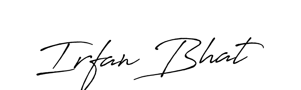 Make a beautiful signature design for name Irfan Bhat. With this signature (Antro_Vectra_Bolder) style, you can create a handwritten signature for free. Irfan Bhat signature style 7 images and pictures png