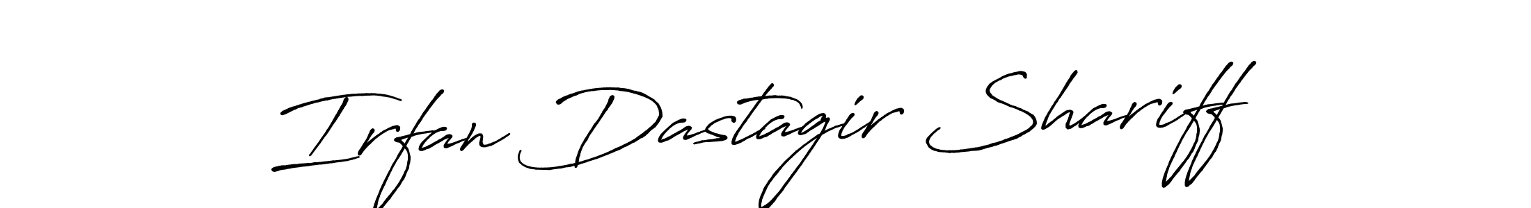 It looks lik you need a new signature style for name Irfan Dastagir Shariff. Design unique handwritten (Antro_Vectra_Bolder) signature with our free signature maker in just a few clicks. Irfan Dastagir Shariff signature style 7 images and pictures png