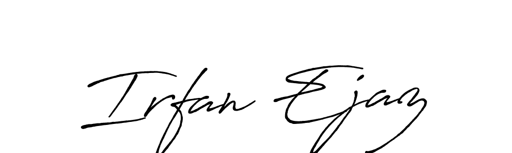 Also we have Irfan Ejaz name is the best signature style. Create professional handwritten signature collection using Antro_Vectra_Bolder autograph style. Irfan Ejaz signature style 7 images and pictures png