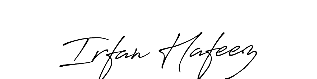 Design your own signature with our free online signature maker. With this signature software, you can create a handwritten (Antro_Vectra_Bolder) signature for name Irfan Hafeez. Irfan Hafeez signature style 7 images and pictures png