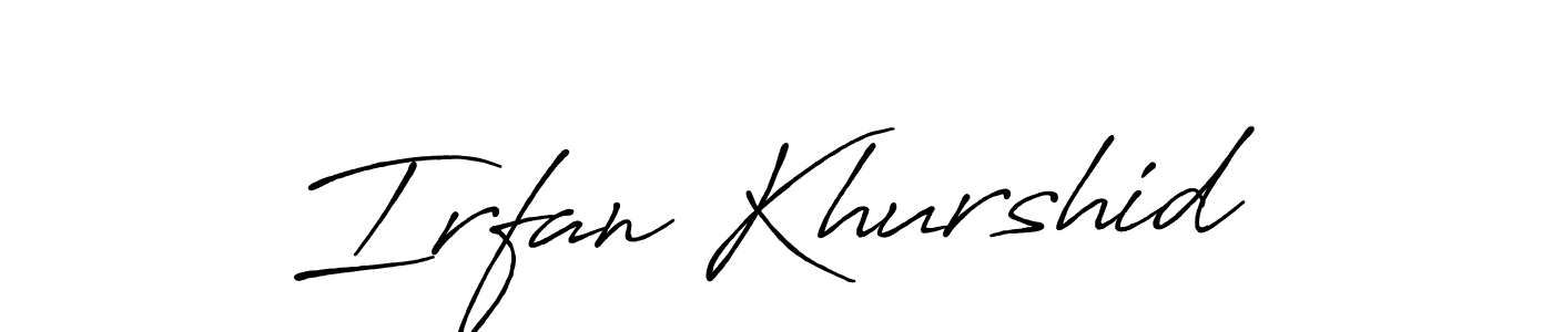 Make a beautiful signature design for name Irfan Khurshid. Use this online signature maker to create a handwritten signature for free. Irfan Khurshid signature style 7 images and pictures png