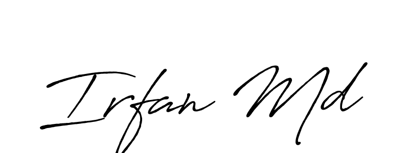 Antro_Vectra_Bolder is a professional signature style that is perfect for those who want to add a touch of class to their signature. It is also a great choice for those who want to make their signature more unique. Get Irfan Md name to fancy signature for free. Irfan Md signature style 7 images and pictures png