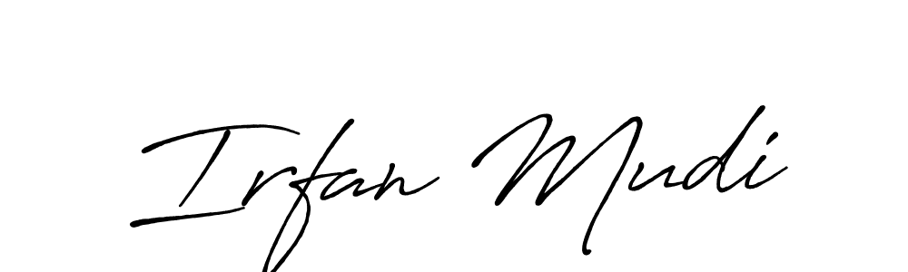 Make a short Irfan Mudi signature style. Manage your documents anywhere anytime using Antro_Vectra_Bolder. Create and add eSignatures, submit forms, share and send files easily. Irfan Mudi signature style 7 images and pictures png
