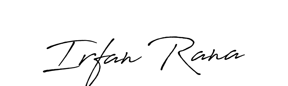 if you are searching for the best signature style for your name Irfan Rana. so please give up your signature search. here we have designed multiple signature styles  using Antro_Vectra_Bolder. Irfan Rana signature style 7 images and pictures png