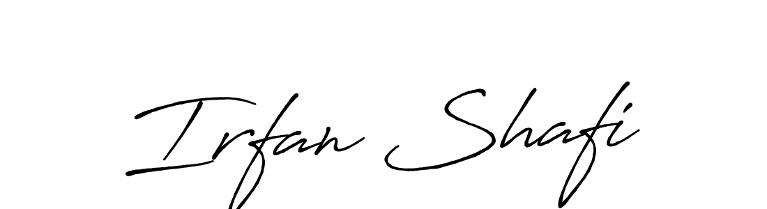 How to make Irfan Shafi name signature. Use Antro_Vectra_Bolder style for creating short signs online. This is the latest handwritten sign. Irfan Shafi signature style 7 images and pictures png