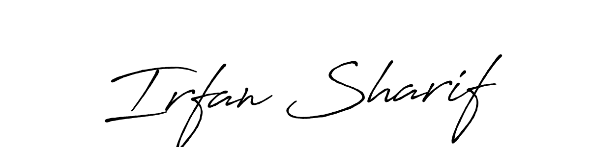 Also we have Irfan Sharif name is the best signature style. Create professional handwritten signature collection using Antro_Vectra_Bolder autograph style. Irfan Sharif signature style 7 images and pictures png