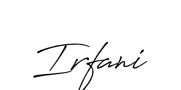 Make a beautiful signature design for name Irfani. Use this online signature maker to create a handwritten signature for free. Irfani signature style 7 images and pictures png