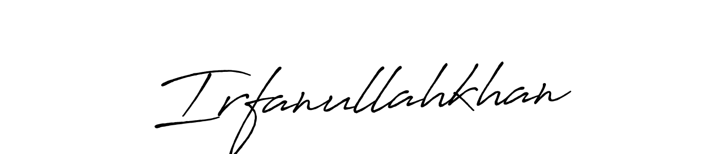 It looks lik you need a new signature style for name Irfanullahkhan. Design unique handwritten (Antro_Vectra_Bolder) signature with our free signature maker in just a few clicks. Irfanullahkhan signature style 7 images and pictures png