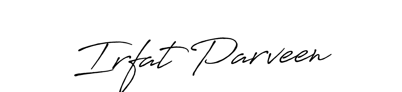 See photos of Irfat Parveen official signature by Spectra . Check more albums & portfolios. Read reviews & check more about Antro_Vectra_Bolder font. Irfat Parveen signature style 7 images and pictures png
