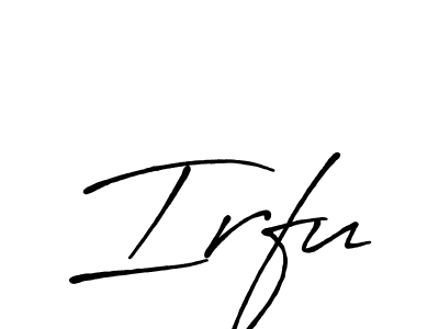 Also You can easily find your signature by using the search form. We will create Irfu name handwritten signature images for you free of cost using Antro_Vectra_Bolder sign style. Irfu signature style 7 images and pictures png