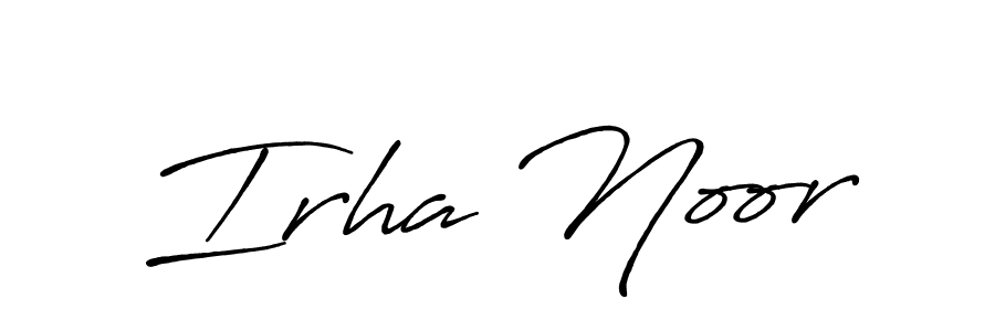 Similarly Antro_Vectra_Bolder is the best handwritten signature design. Signature creator online .You can use it as an online autograph creator for name Irha Noor. Irha Noor signature style 7 images and pictures png