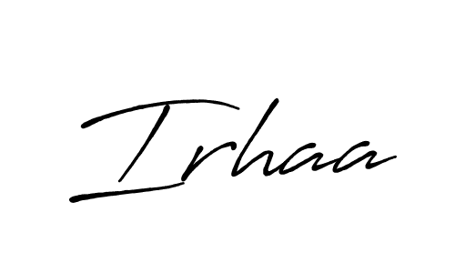 Antro_Vectra_Bolder is a professional signature style that is perfect for those who want to add a touch of class to their signature. It is also a great choice for those who want to make their signature more unique. Get Irhaa name to fancy signature for free. Irhaa signature style 7 images and pictures png