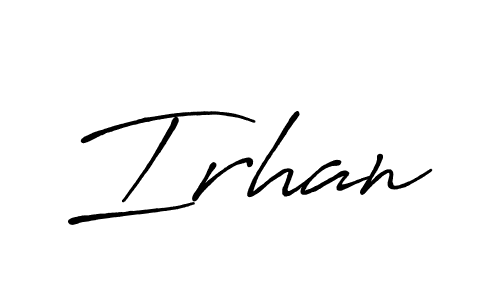 The best way (Antro_Vectra_Bolder) to make a short signature is to pick only two or three words in your name. The name Irhan include a total of six letters. For converting this name. Irhan signature style 7 images and pictures png