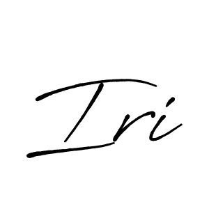 How to make Iri signature? Antro_Vectra_Bolder is a professional autograph style. Create handwritten signature for Iri name. Iri signature style 7 images and pictures png