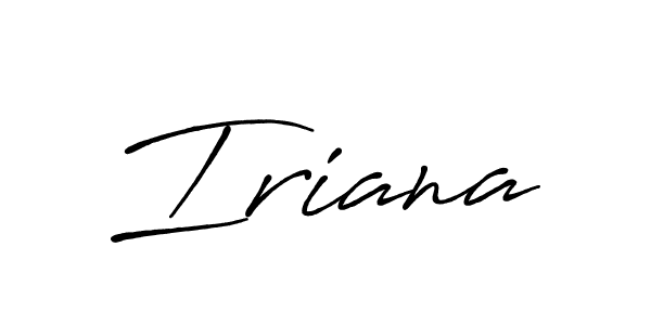 Create a beautiful signature design for name Iriana. With this signature (Antro_Vectra_Bolder) fonts, you can make a handwritten signature for free. Iriana signature style 7 images and pictures png