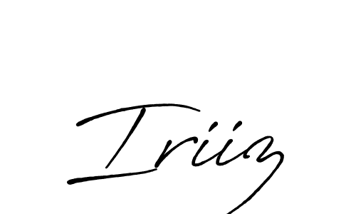 Make a beautiful signature design for name Iriiz. With this signature (Antro_Vectra_Bolder) style, you can create a handwritten signature for free. Iriiz signature style 7 images and pictures png