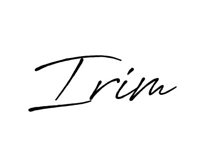 Antro_Vectra_Bolder is a professional signature style that is perfect for those who want to add a touch of class to their signature. It is also a great choice for those who want to make their signature more unique. Get Irim name to fancy signature for free. Irim signature style 7 images and pictures png