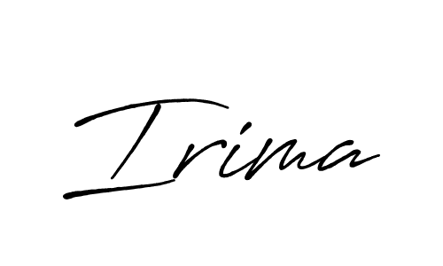 You should practise on your own different ways (Antro_Vectra_Bolder) to write your name (Irima) in signature. don't let someone else do it for you. Irima signature style 7 images and pictures png