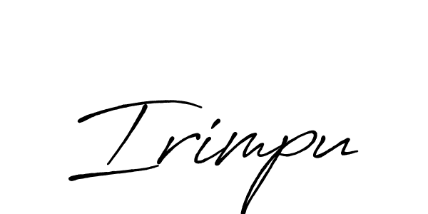Irimpu stylish signature style. Best Handwritten Sign (Antro_Vectra_Bolder) for my name. Handwritten Signature Collection Ideas for my name Irimpu. Irimpu signature style 7 images and pictures png