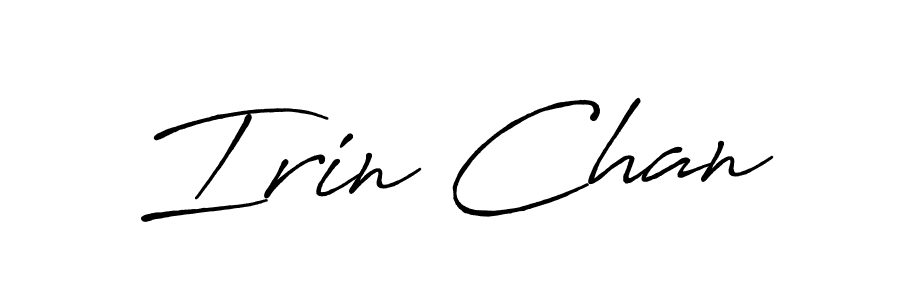 Make a beautiful signature design for name Irin Chan. Use this online signature maker to create a handwritten signature for free. Irin Chan signature style 7 images and pictures png