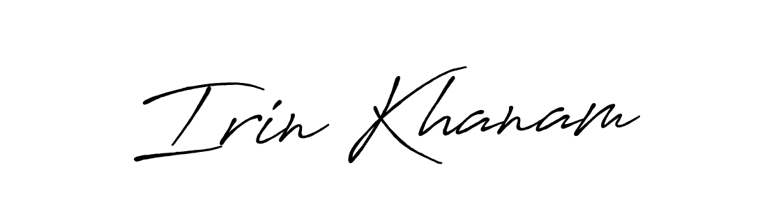 Make a beautiful signature design for name Irin Khanam. Use this online signature maker to create a handwritten signature for free. Irin Khanam signature style 7 images and pictures png