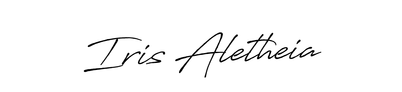 You should practise on your own different ways (Antro_Vectra_Bolder) to write your name (Iris Aletheia) in signature. don't let someone else do it for you. Iris Aletheia signature style 7 images and pictures png