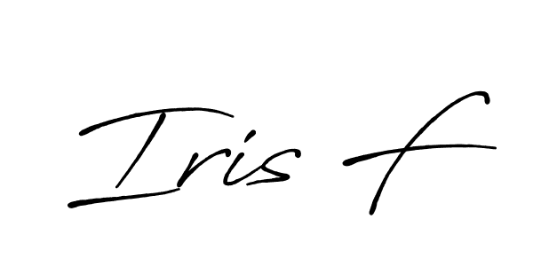 Design your own signature with our free online signature maker. With this signature software, you can create a handwritten (Antro_Vectra_Bolder) signature for name Iris F. Iris F signature style 7 images and pictures png