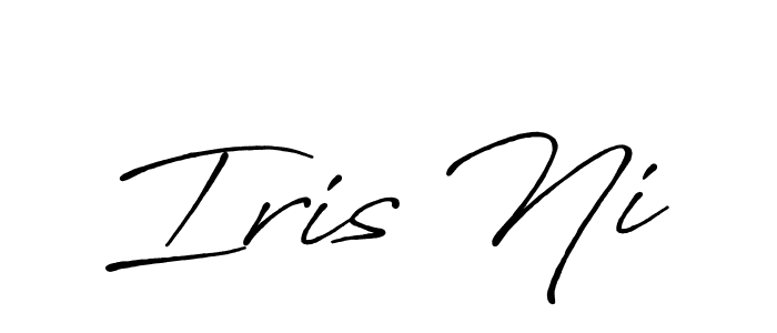 Create a beautiful signature design for name Iris Ni. With this signature (Antro_Vectra_Bolder) fonts, you can make a handwritten signature for free. Iris Ni signature style 7 images and pictures png