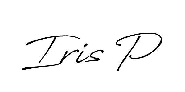 Create a beautiful signature design for name Iris P. With this signature (Antro_Vectra_Bolder) fonts, you can make a handwritten signature for free. Iris P signature style 7 images and pictures png