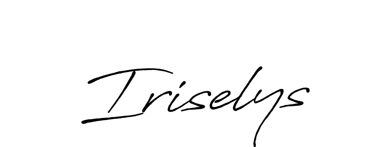 How to make Iriselys signature? Antro_Vectra_Bolder is a professional autograph style. Create handwritten signature for Iriselys name. Iriselys signature style 7 images and pictures png