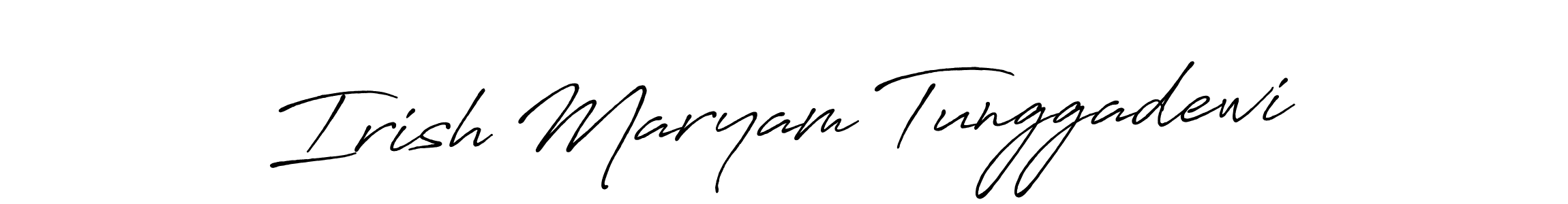 Use a signature maker to create a handwritten signature online. With this signature software, you can design (Antro_Vectra_Bolder) your own signature for name Irish Maryam Tunggadewi. Irish Maryam Tunggadewi signature style 7 images and pictures png