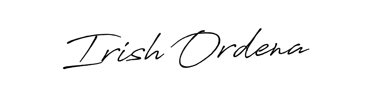 Create a beautiful signature design for name Irish Ordena. With this signature (Antro_Vectra_Bolder) fonts, you can make a handwritten signature for free. Irish Ordena signature style 7 images and pictures png