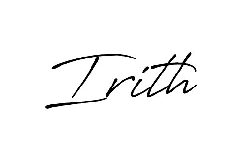 The best way (Antro_Vectra_Bolder) to make a short signature is to pick only two or three words in your name. The name Irith include a total of six letters. For converting this name. Irith signature style 7 images and pictures png