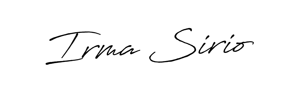 Design your own signature with our free online signature maker. With this signature software, you can create a handwritten (Antro_Vectra_Bolder) signature for name Irma Sirio. Irma Sirio signature style 7 images and pictures png