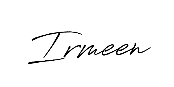 How to make Irmeen signature? Antro_Vectra_Bolder is a professional autograph style. Create handwritten signature for Irmeen name. Irmeen signature style 7 images and pictures png