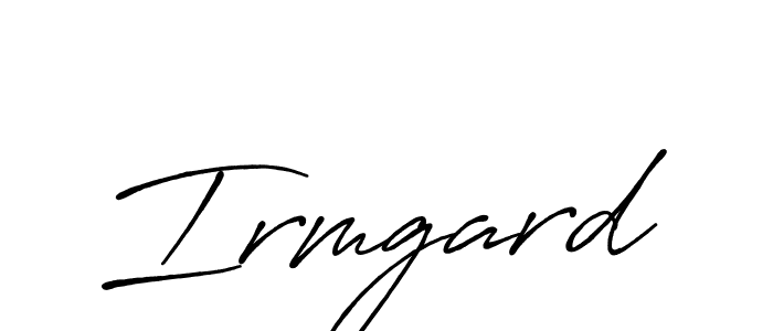 Also You can easily find your signature by using the search form. We will create Irmgard name handwritten signature images for you free of cost using Antro_Vectra_Bolder sign style. Irmgard signature style 7 images and pictures png