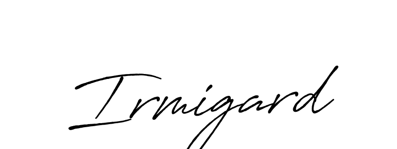 Also we have Irmigard name is the best signature style. Create professional handwritten signature collection using Antro_Vectra_Bolder autograph style. Irmigard signature style 7 images and pictures png