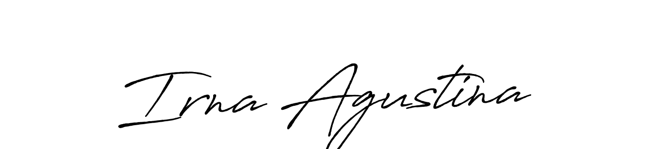 You should practise on your own different ways (Antro_Vectra_Bolder) to write your name (Irna Agustina) in signature. don't let someone else do it for you. Irna Agustina signature style 7 images and pictures png