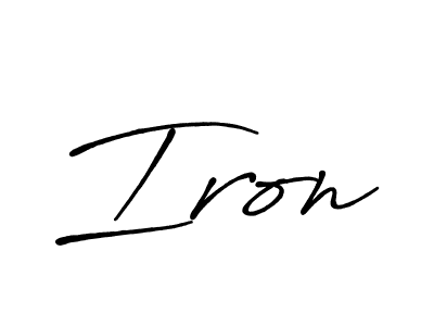 if you are searching for the best signature style for your name Iron. so please give up your signature search. here we have designed multiple signature styles  using Antro_Vectra_Bolder. Iron signature style 7 images and pictures png