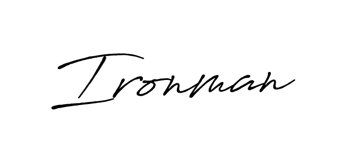 Also we have Ironman name is the best signature style. Create professional handwritten signature collection using Antro_Vectra_Bolder autograph style. Ironman signature style 7 images and pictures png